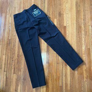 NWT Vintage 80/90s Polo Ralph Lauren Black Pleated USA Made Andrew Pants - 34x36